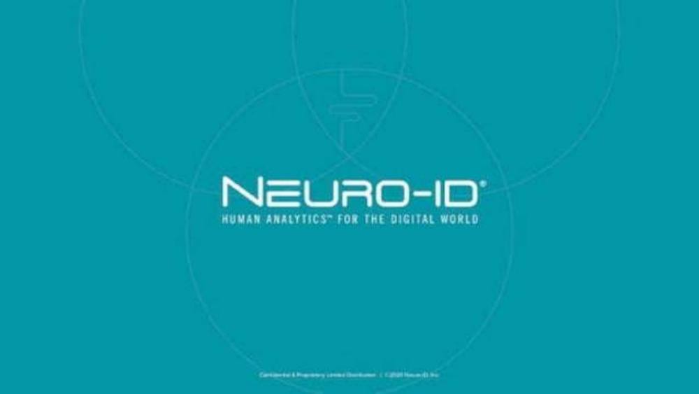 Neuro-ID pitch deck, cover slide