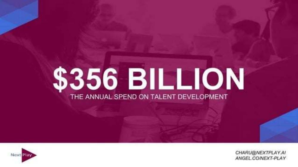 Nextplay pitch deck, cover slide