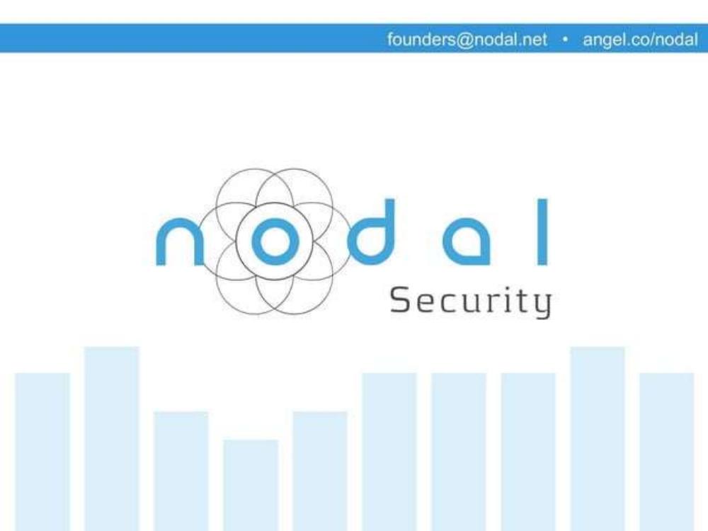 Nodalsecurity pitch deck, cover slide