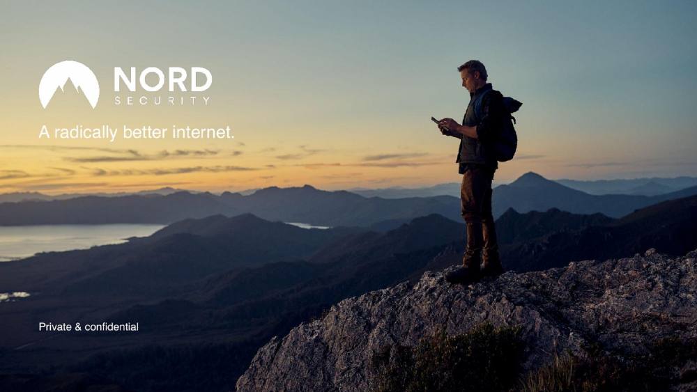 Nord Security pitch deck, cover slide