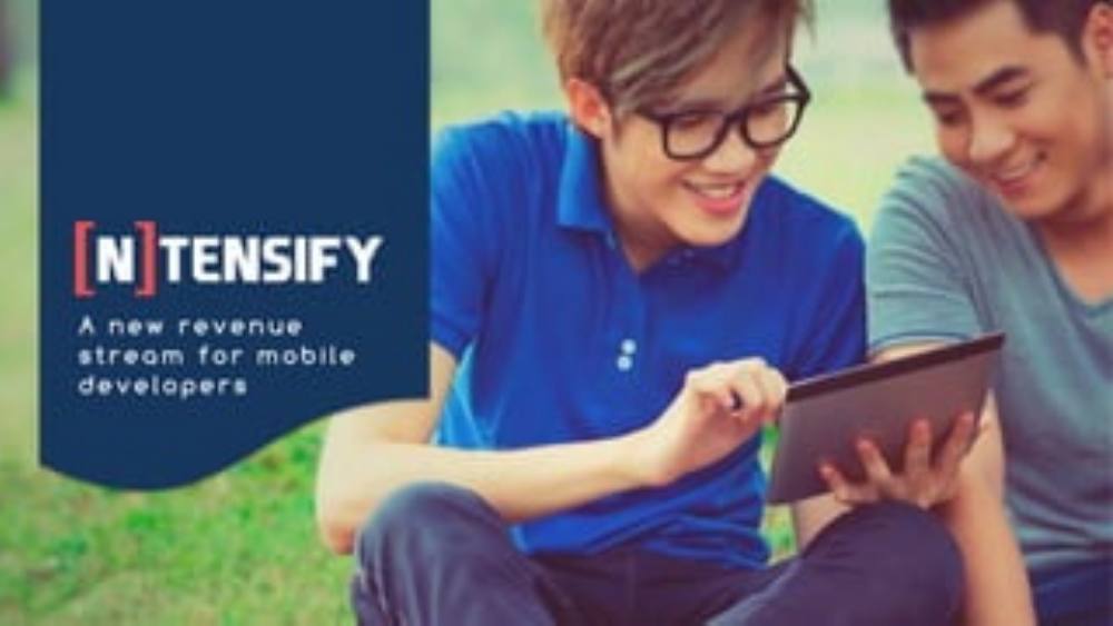 Ntensify pitch deck, cover slide