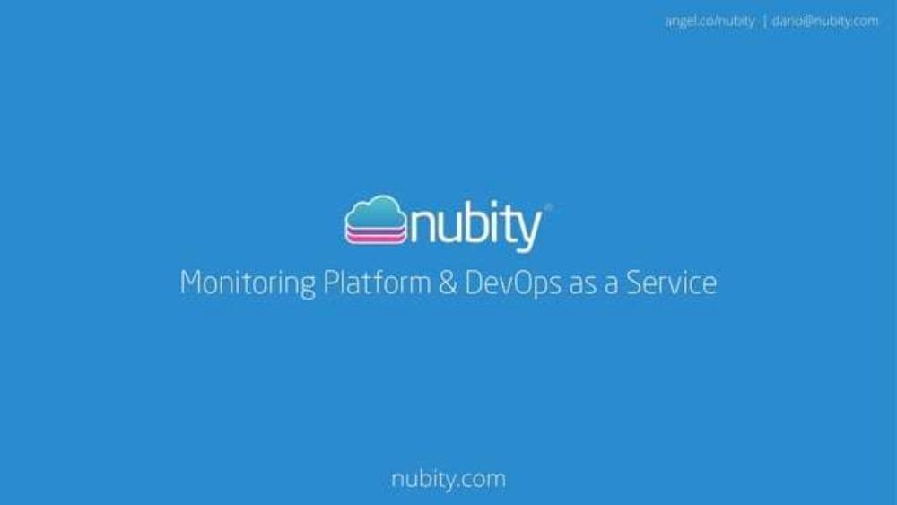 Nubity pitch deck, cover slide