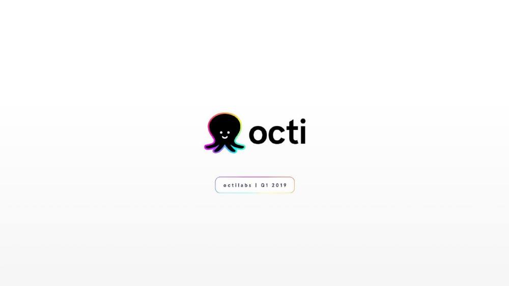 Octi pitch deck, cover slide