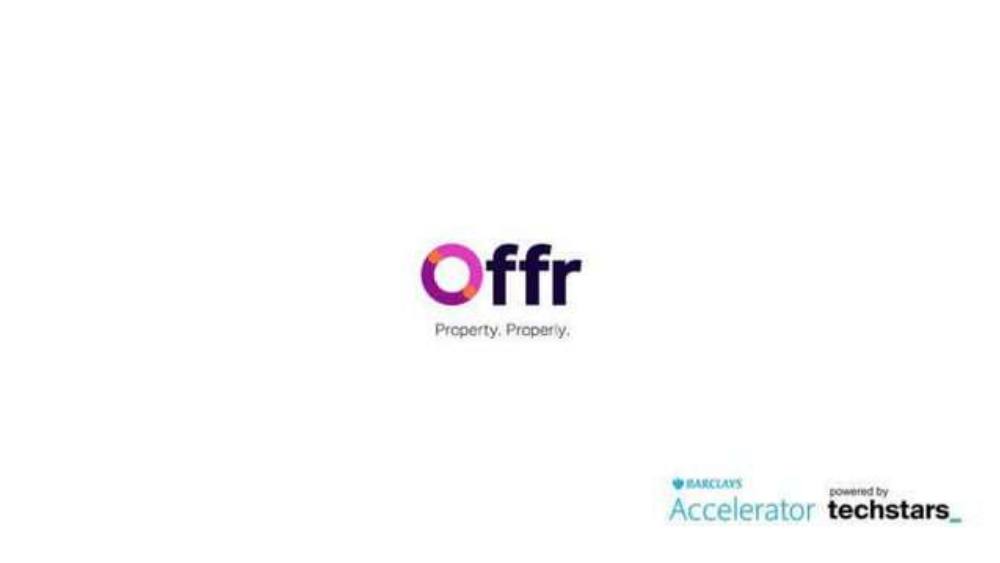Offr pitch deck, cover slide