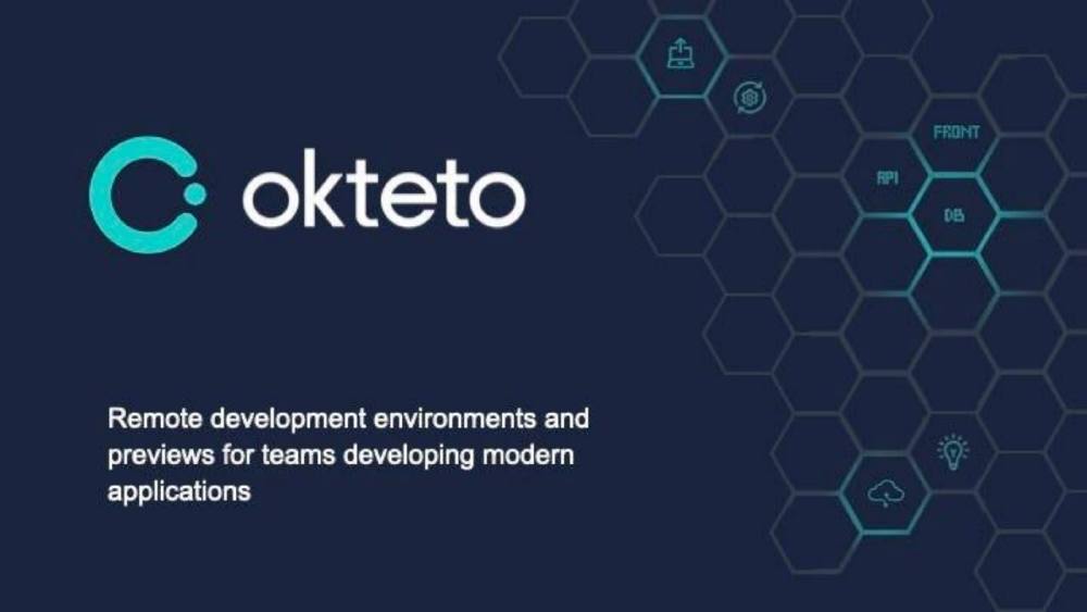 Okteto pitch deck, cover slide