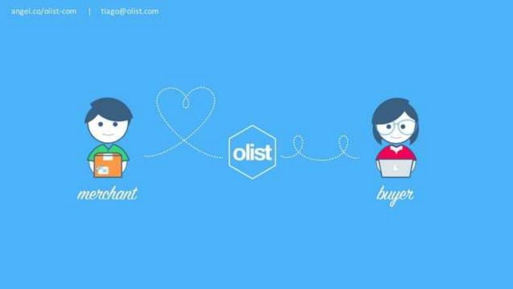 Olist pitch deck, cover slide