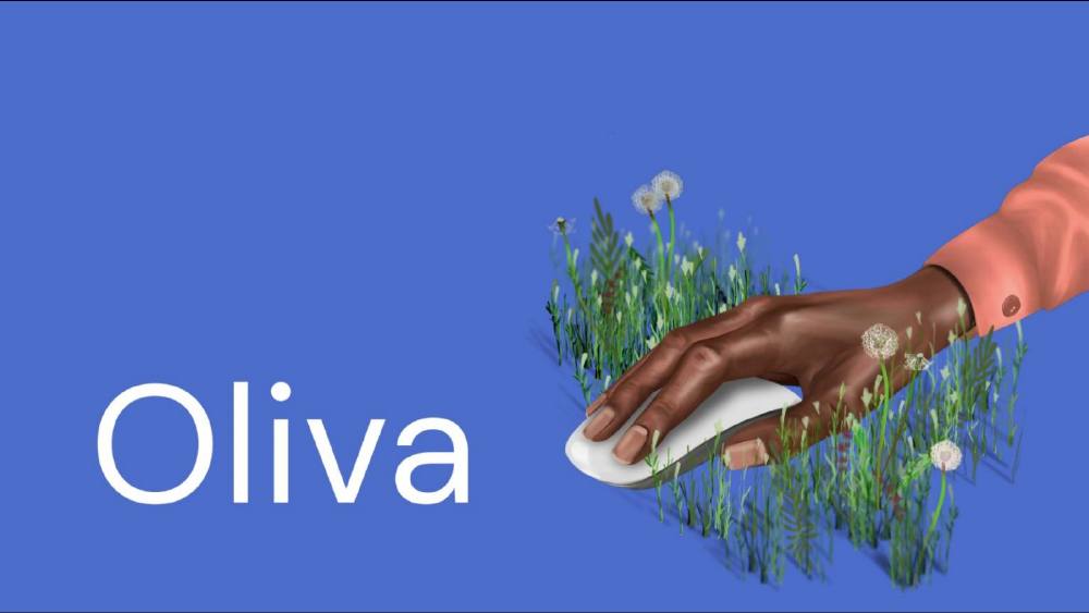 Oliva pitch deck, cover slide