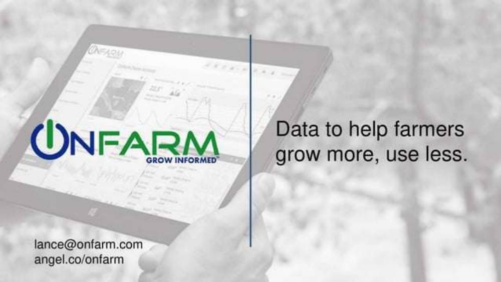 OnFarm pitch deck, cover slide