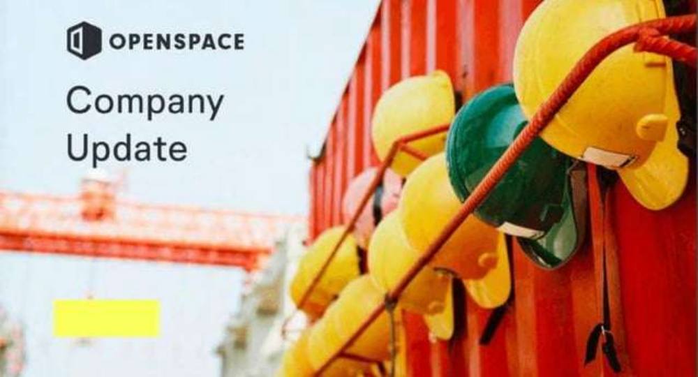 OpenSpace pitch deck, cover slide