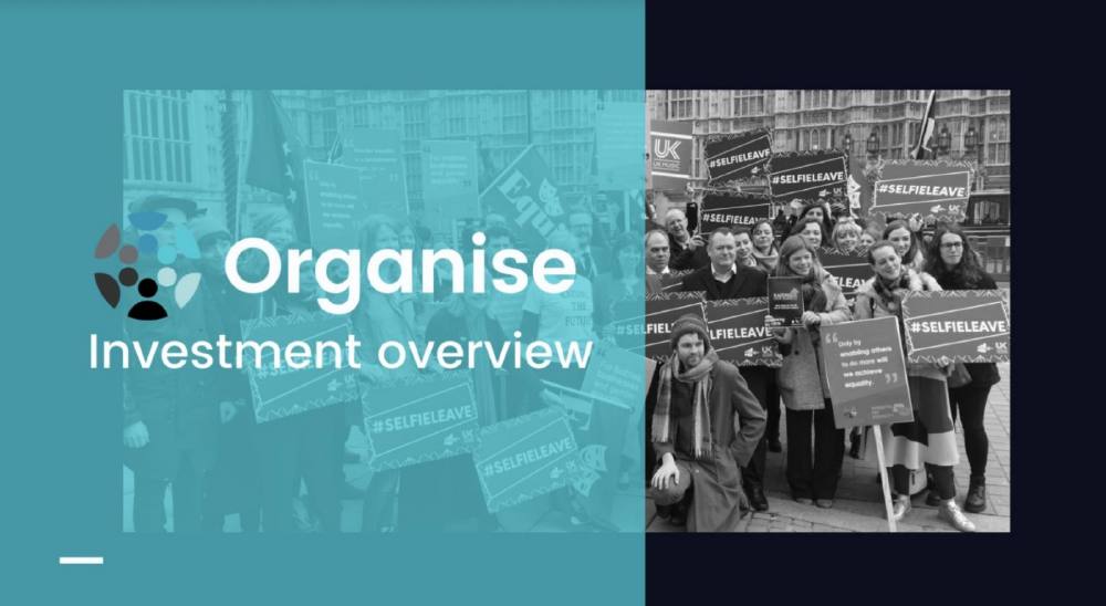 Organise pitch deck, cover slide