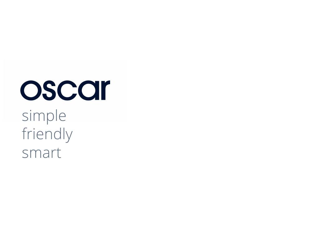 Oscar pitch deck, cover slide