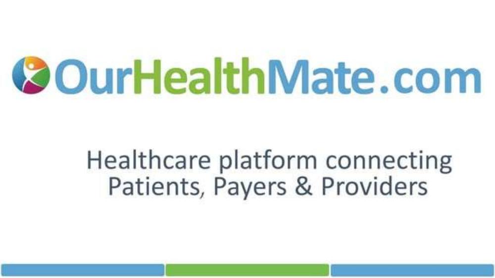 Ourhealthmate pitch deck, cover slide