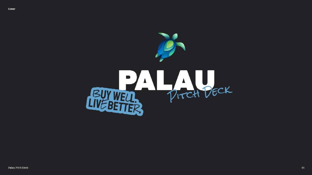 Palau Project pitch deck, cover slide
