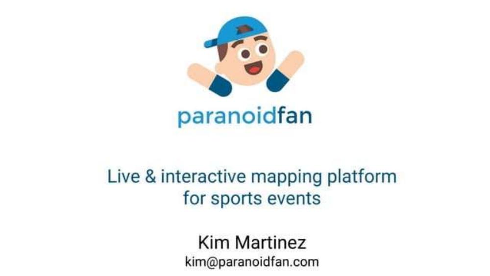 Paranoid Fan pitch deck, cover slide