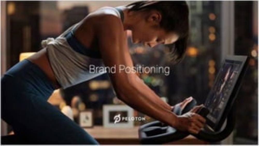 Peloton pitch deck, cover slide