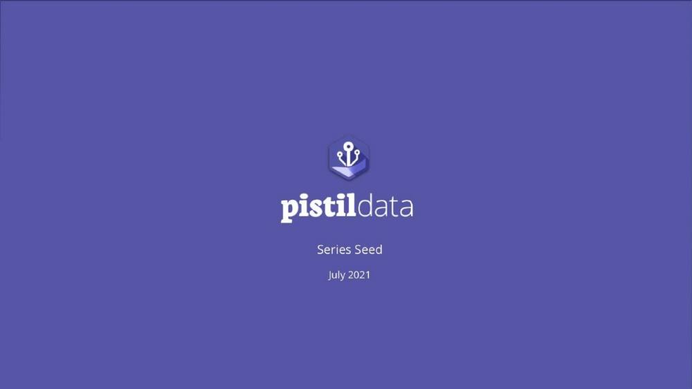 Pistil Data pitch deck, cover slide