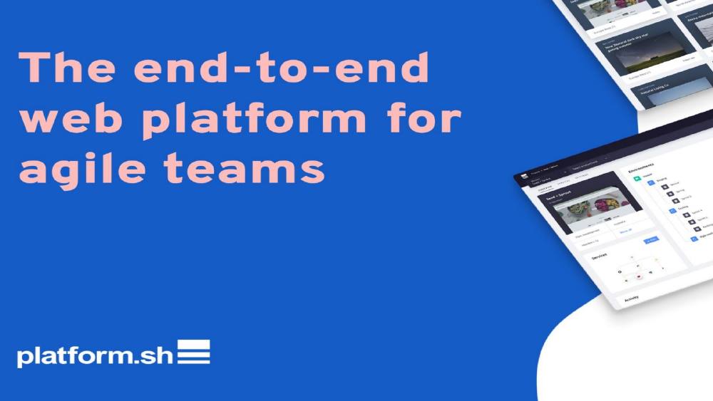 Platform.sh pitch deck, cover slide