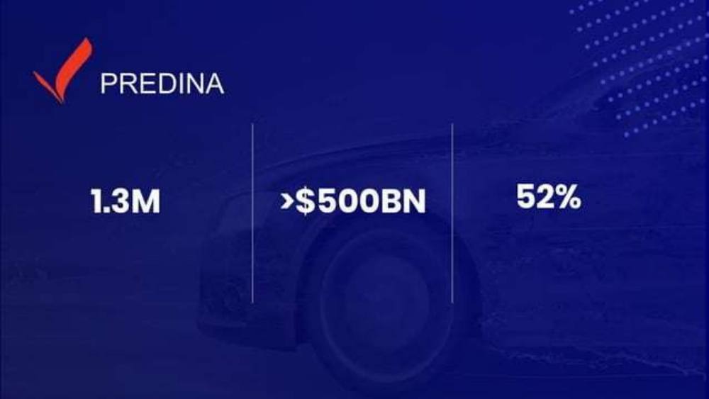 Predina pitch deck, cover slide