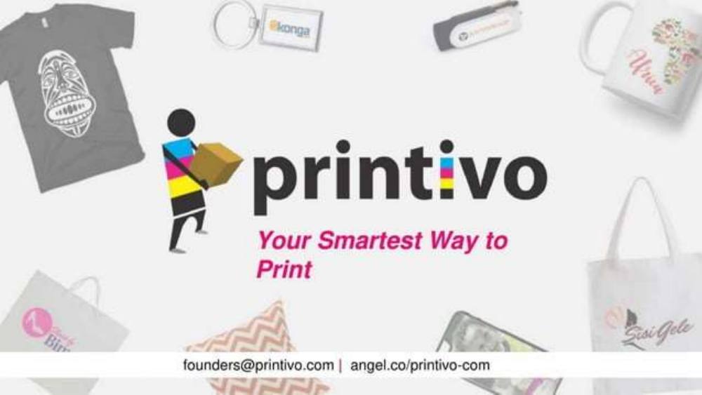 Printivo pitch deck, cover slide