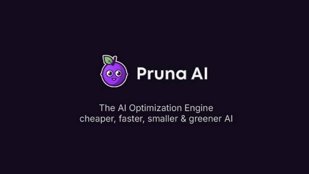 Pruna AI pitch deck, cover slide