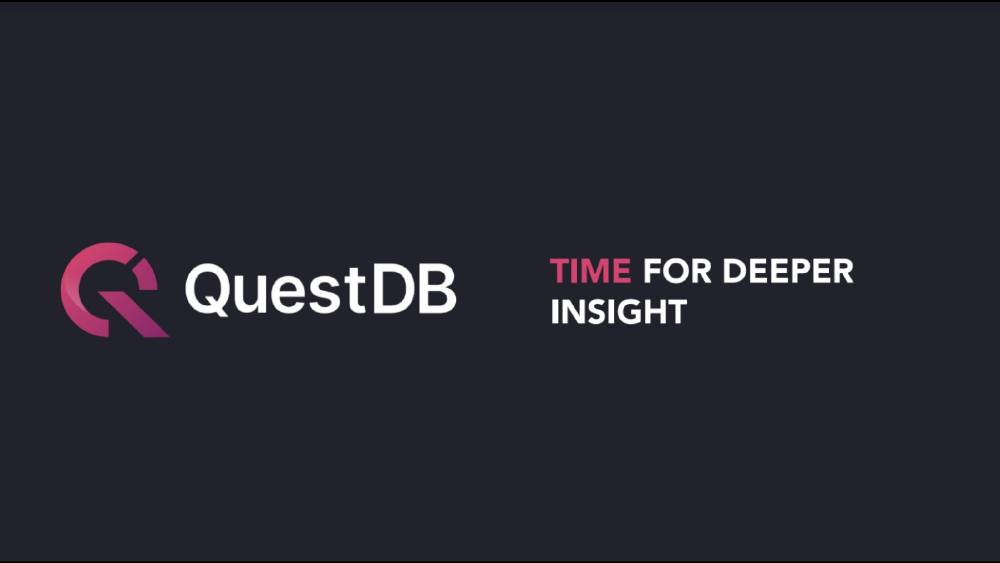 QuestDB pitch deck, cover slide