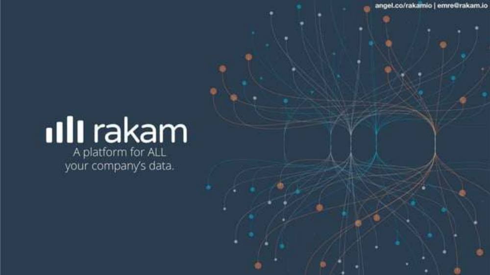 Rakam pitch deck, cover slide