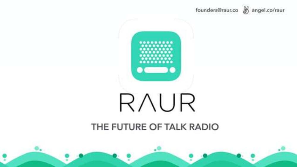 RAUR pitch deck, cover slide
