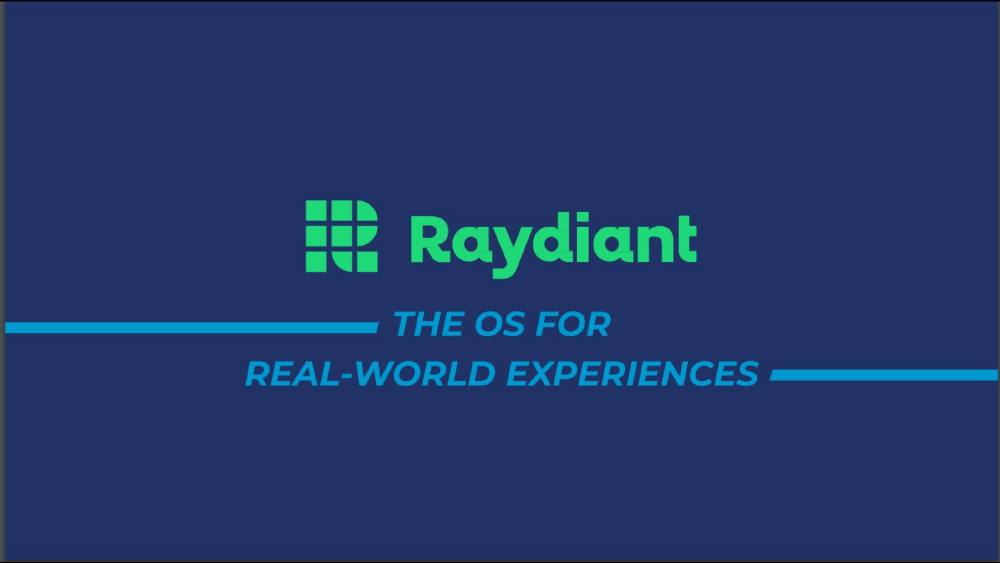 Raydiant pitch deck, cover slide