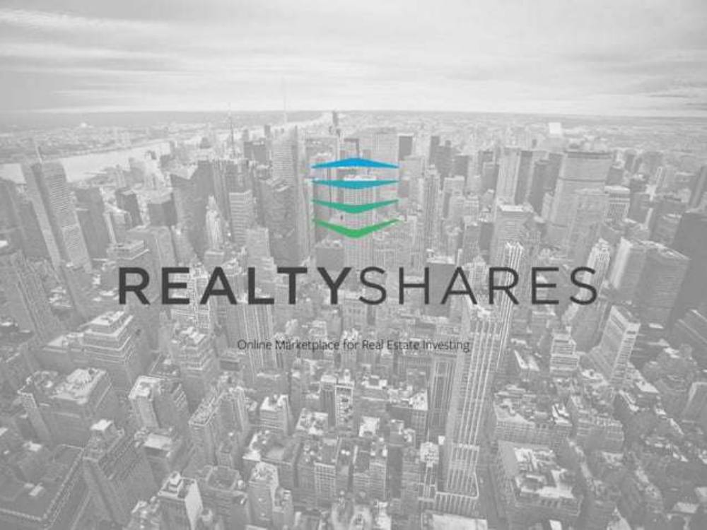 RealtyShares pitch deck, cover slide