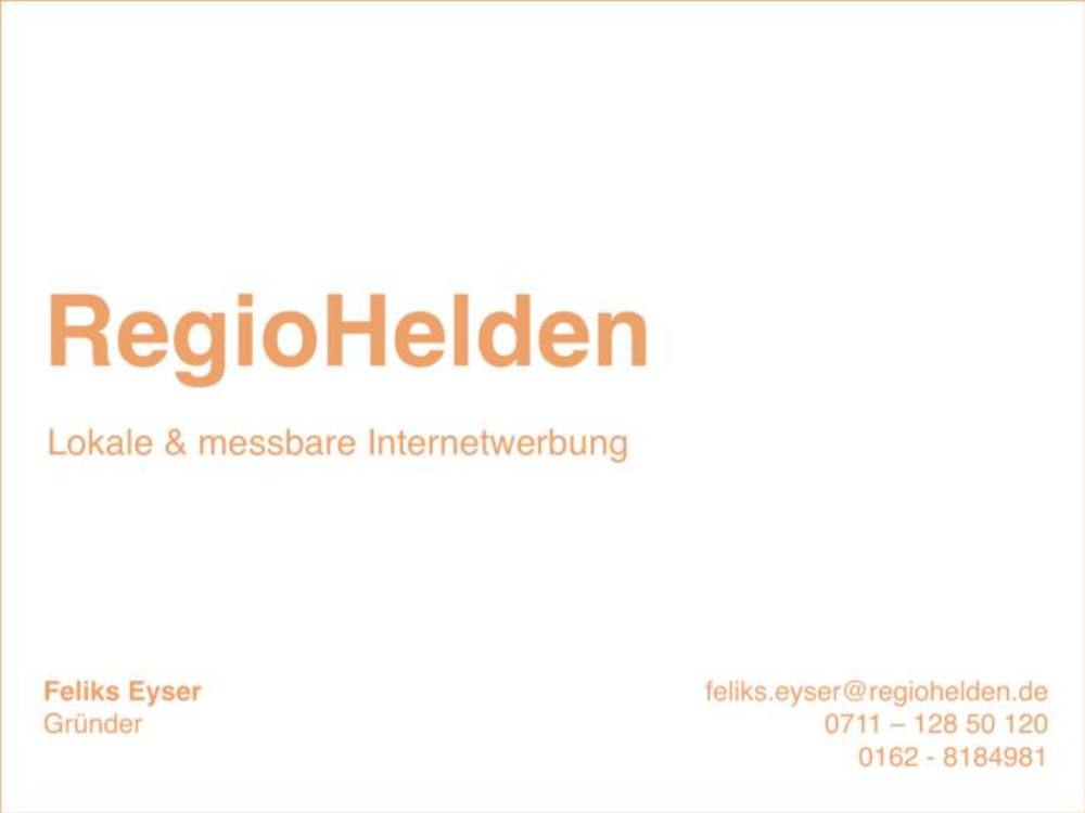 RegioHelden pitch deck, cover slide