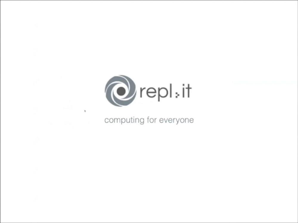 Replit pitch deck, cover slide