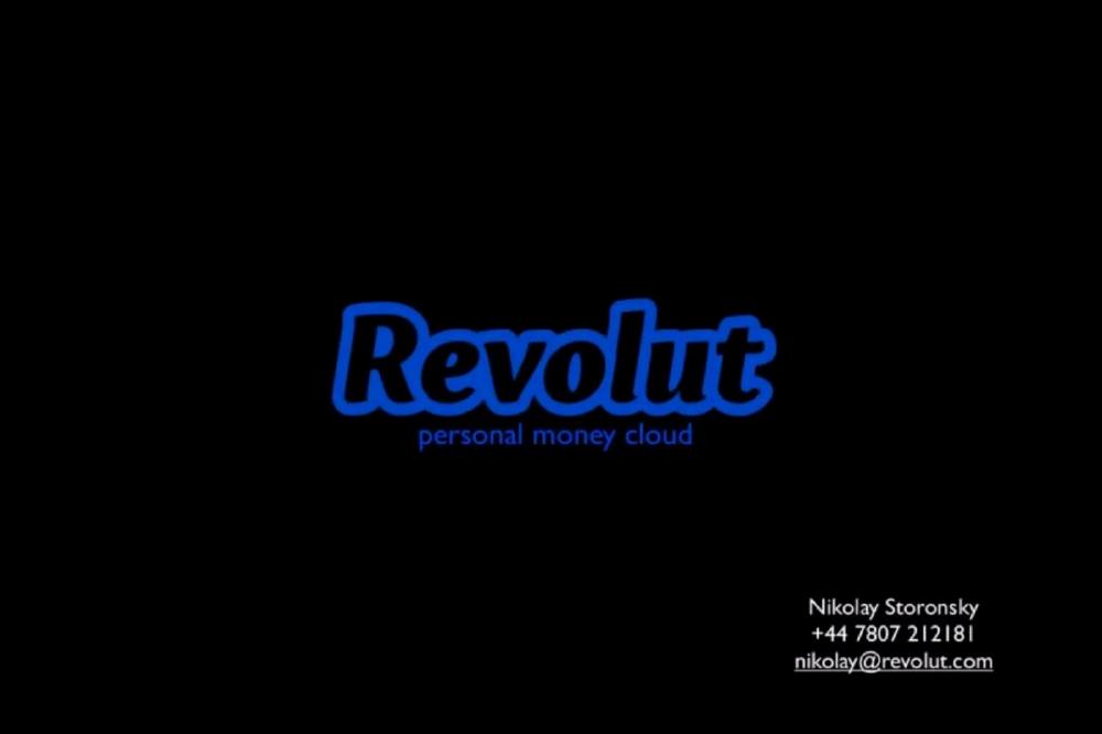 Revolut pitch deck, cover slide