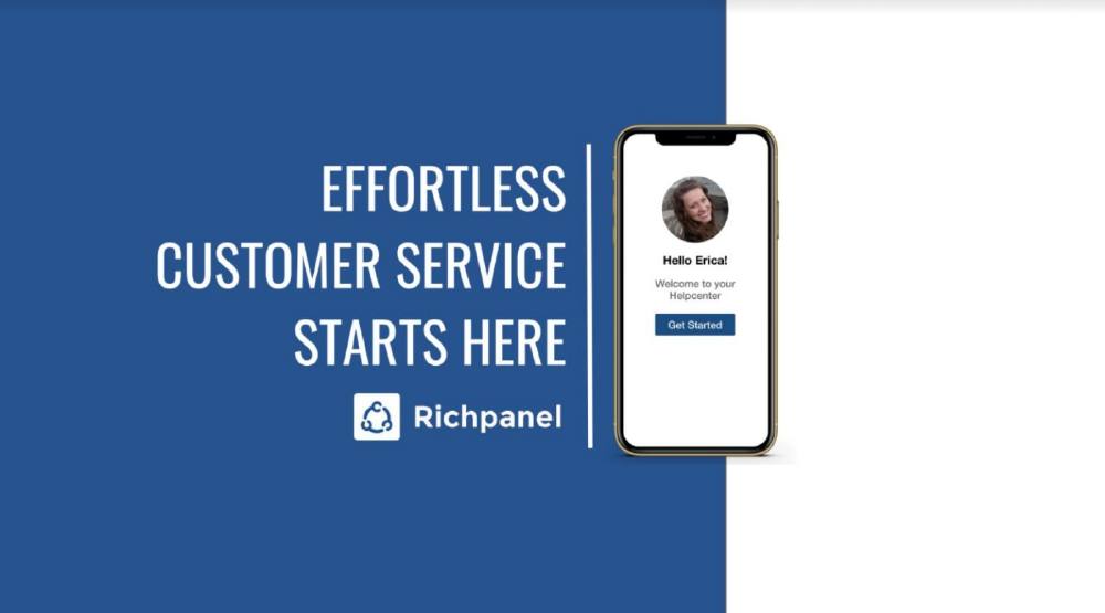 Richpanel pitch deck, cover slide