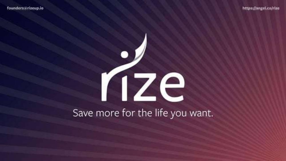 Rize pitch deck, cover slide
