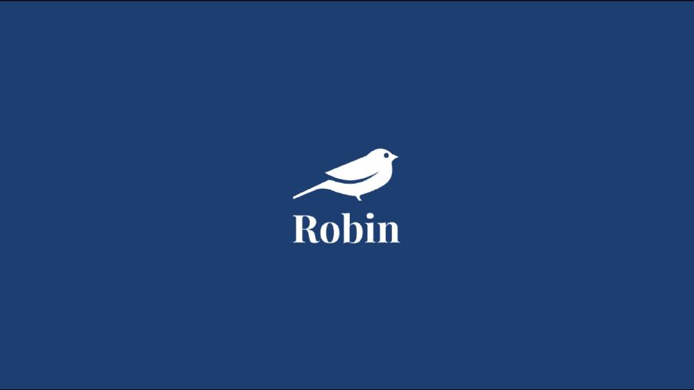 Robin AI pitch deck, cover slide