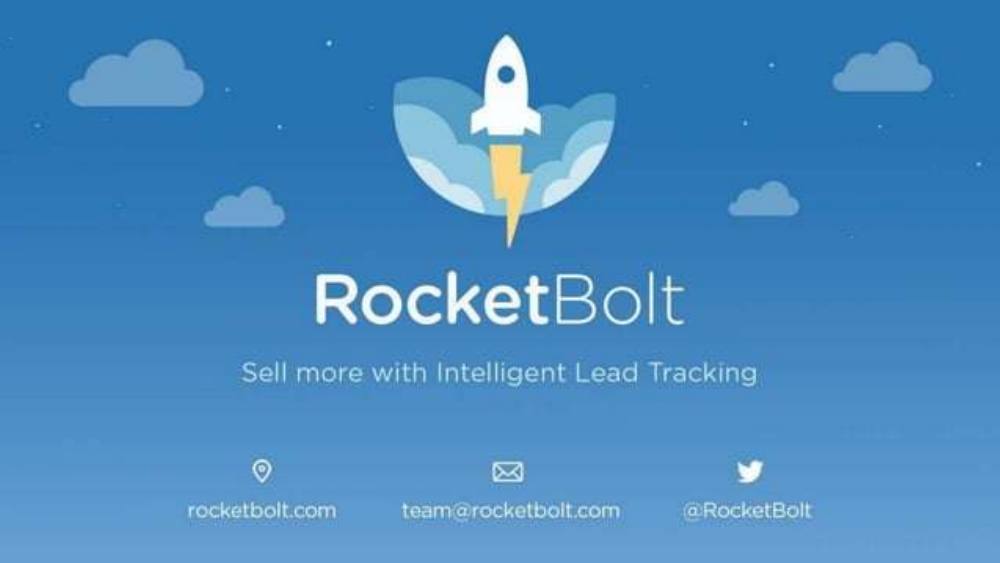 RocketBolt pitch deck, cover slide