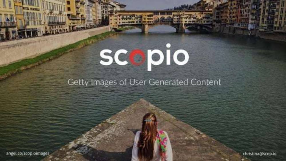 Scopio pitch deck, cover slide