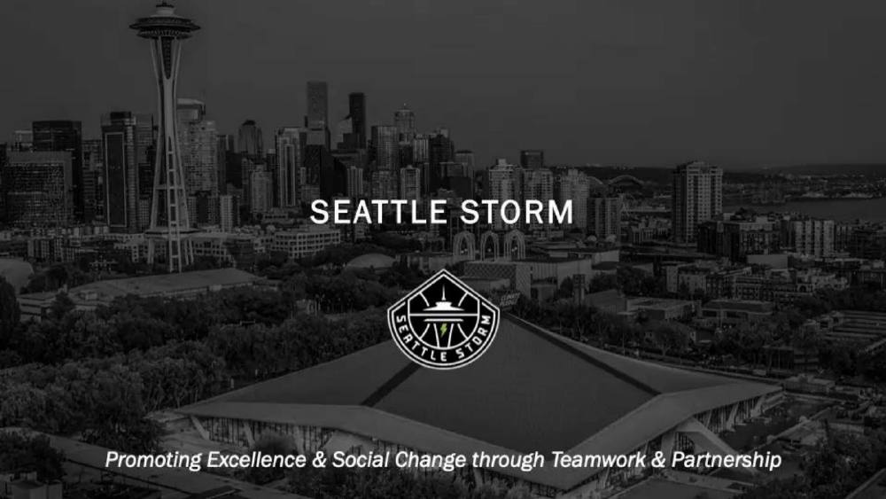 Seattle Storm pitch deck, cover slide