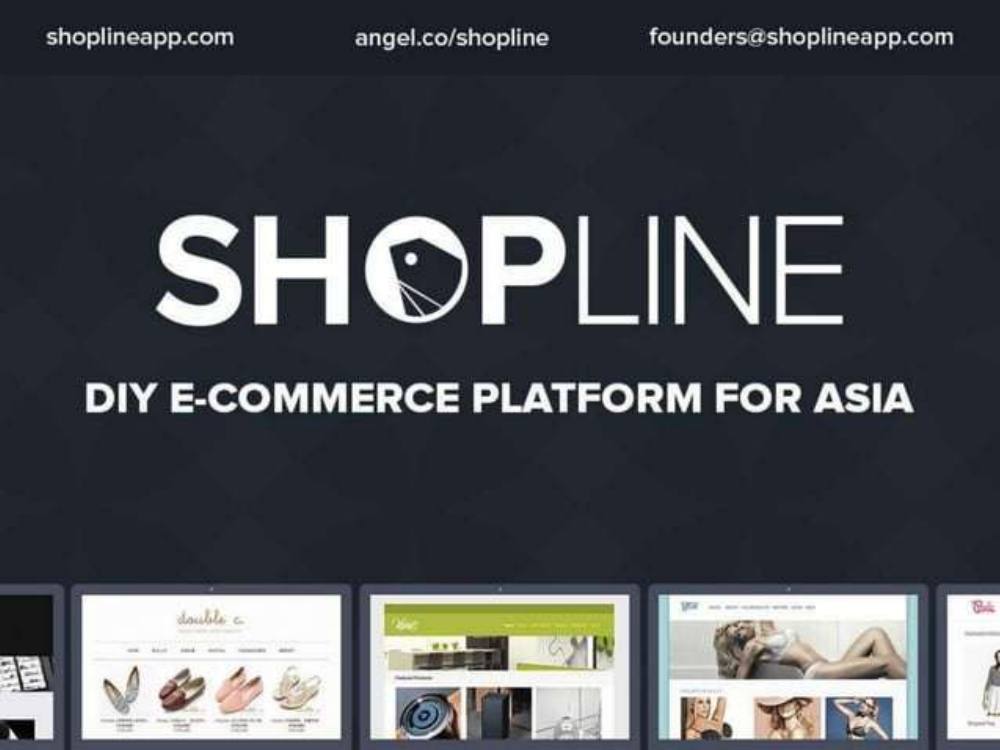 Shopline pitch deck, cover slide