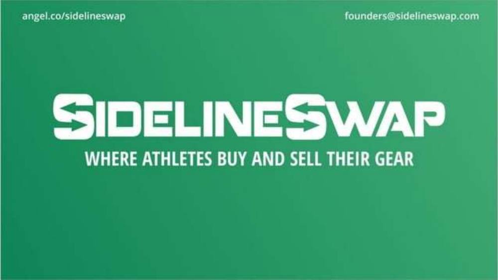 SidelineSwap pitch deck, cover slide