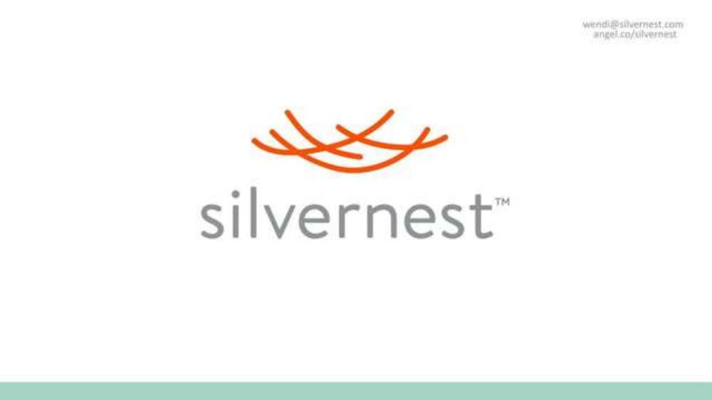 Silvernest pitch deck, cover slide