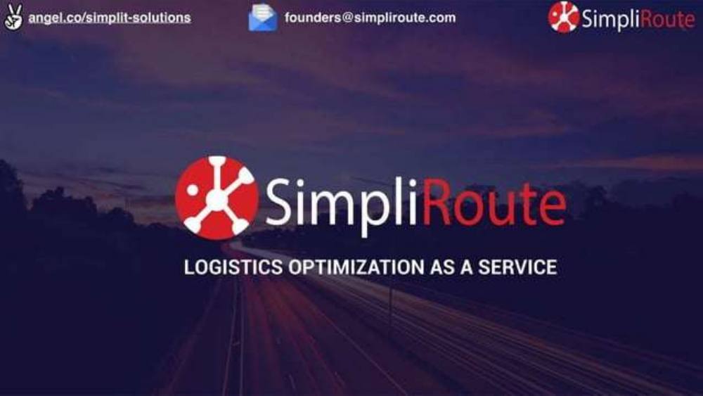 SimpliRoute pitch deck, cover slide
