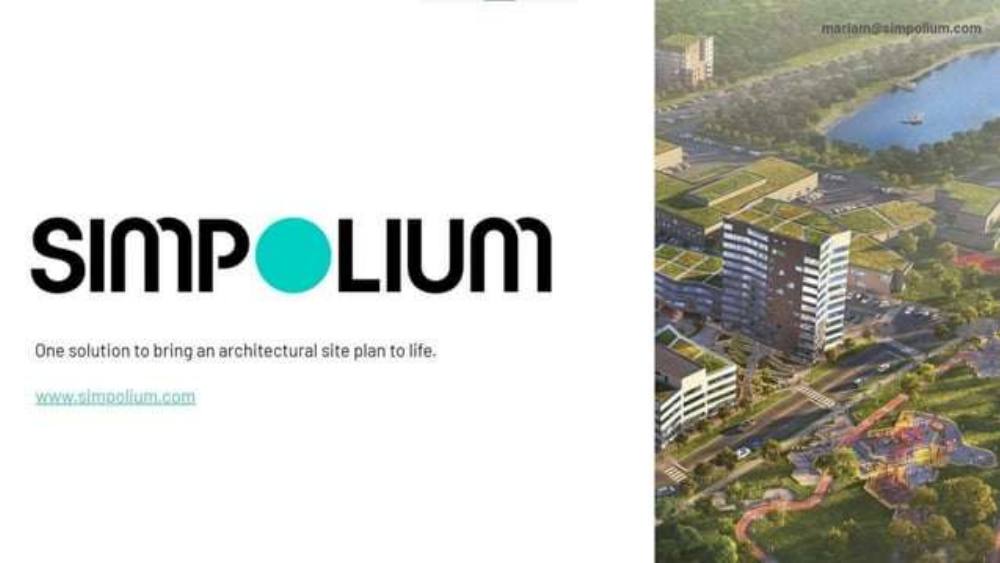Simpolium pitch deck, cover slide