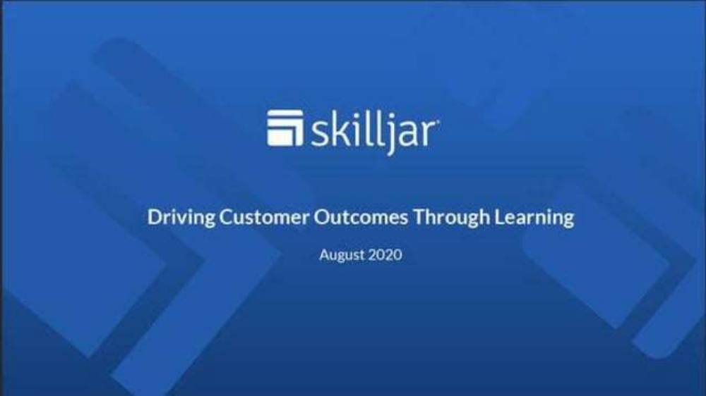Skilljar pitch deck, cover slide