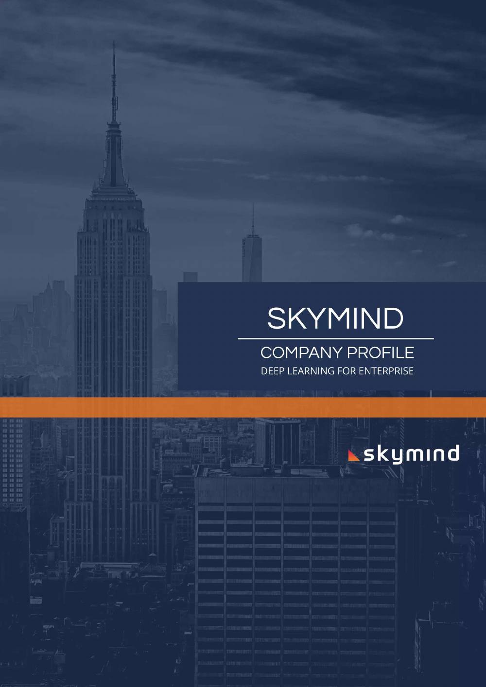 Skymind pitch deck, cover slide