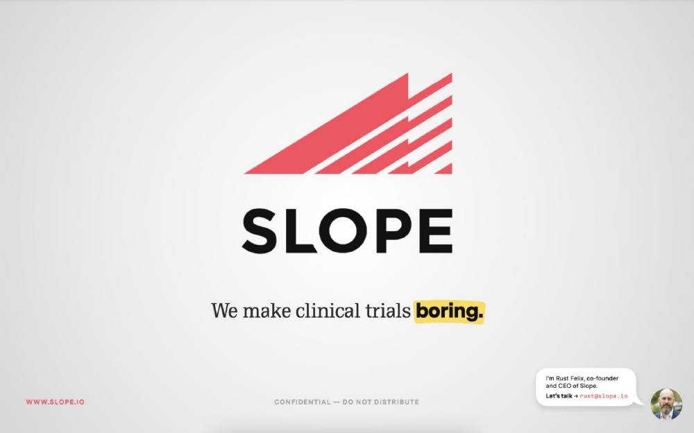 Slope pitch deck, cover slide
