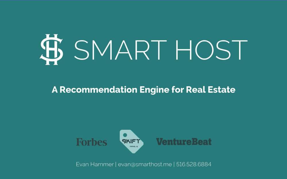 Smart Host pitch deck, cover slide