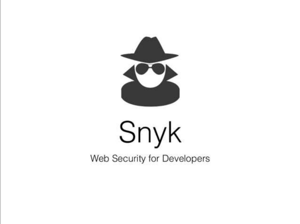 Snyk pitch deck, cover slide