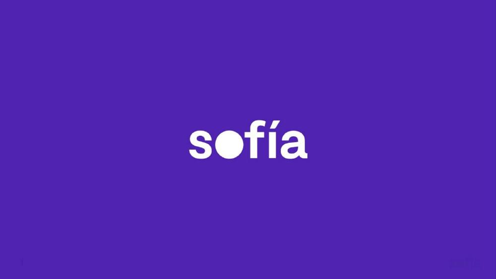 SOFIA pitch deck, cover slide