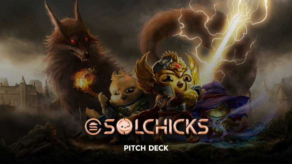 SolChicks pitch deck, cover slide